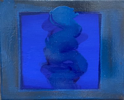 Rowena Comrie
Rising Blue
oil on Linen 23 x 28 cms
£750