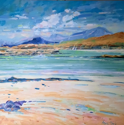 Angus Clark
Muck from Ardnamurchan
Oil on canvas board 60 x 60 cms
£1100