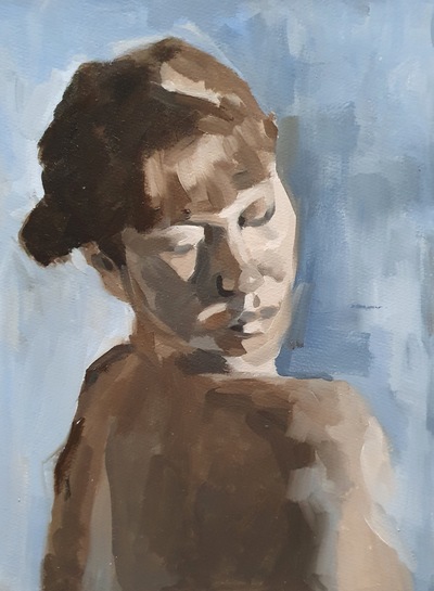 Christa
Oil on Watercolour Paper 38 x 28 cm
£540