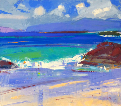 Marion Thomson
Green Wave, Iona
oil on canvas  35 x 40 cms
£950