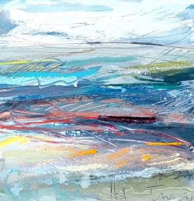 Helena Emmans
Blustery Warm Shores
mixed media  18 x 17 cms
SOLD