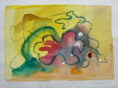 Frank Gallacher
Hidden Beneath 
watercolour 24 x 33 cm
£400