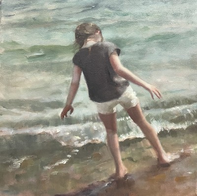 Paddling
oil on canvas 20 x 20 cm
£350