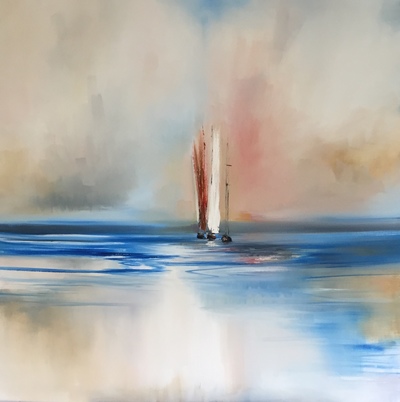 Rosanne Barr
Tandem Sails
Oil on canvas  80 x 80 cms
£2000