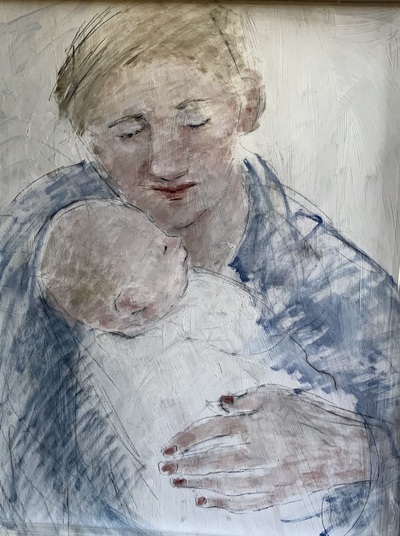 Joyce Gunn Cairns
Mother and Child
oil on board 52 x 44 cm
£650