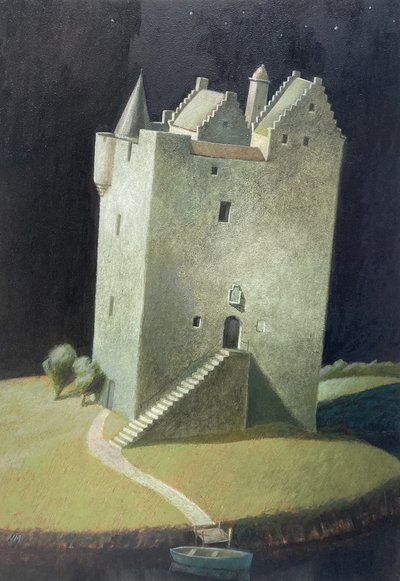 True Romance, Castle Stalker
Oil on panel  46 x 32 cms
SOLD