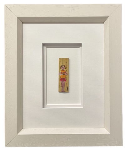 Lindsay Madden
Namaste
acrylic and vintage ruler 29 x 24 cm (framed size)
£495