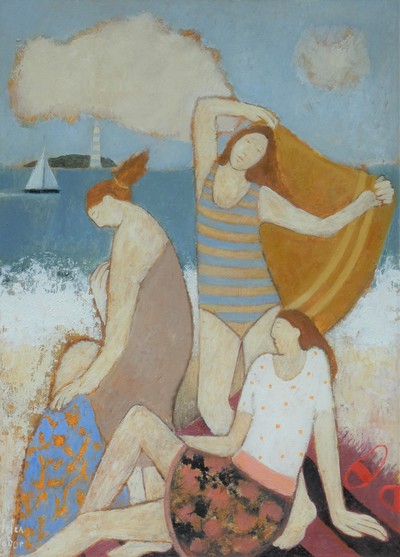 Bathers
Oil on board  69 x 51 cms
£2700
SOLD