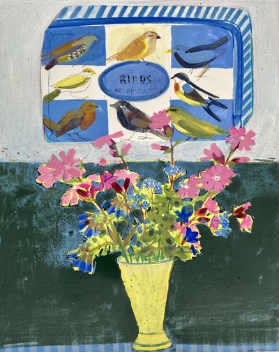 Birds of Britain Tin
mixed media 26 x 21 cm
SOLD

