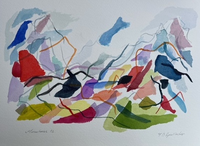 Frank Gallacher
Mountains
watercolour 24 x 34 cm
£400