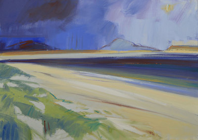 Marion Thomson
Summer Storm, Bayhead, North Uist
oil on canvas  50 x 70 cm
£1600