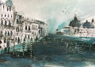 Walking Through Venice
mixed media on paper 30 x 42 cm
£450 (unframed)
SOLD