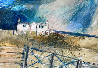 White Cottage and Freshest Sea Air
mixed media on paper 21 x 30 cm
£295 (unframed)
SOLD