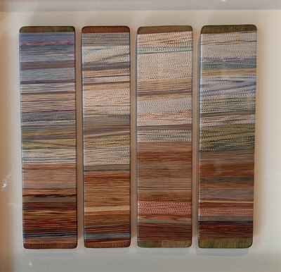 Helena Emmans
Still Peaceful Day
hand dyed thread wrapped around wood  20 x 20 cms
SOLD
