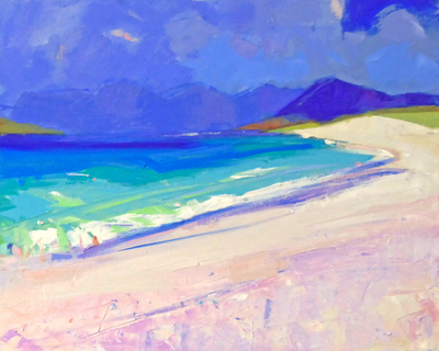 Marion Thomson
Pink Sands, Scarista, Harris
oil on canvas  40 x 50 cms
£1150
