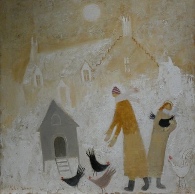 Feeding the Hens on a Winter's Day
oil on board 59 x 59 cm
£2600