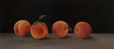 Four Peaches
oil on panel  20 x 50 cm
£750