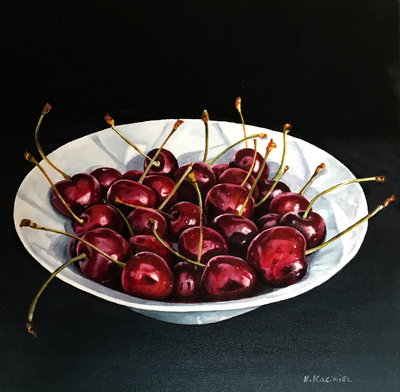 Hanna Kaciniel
Last Cherries of Summer
Oil  30 x 30 cms
£545