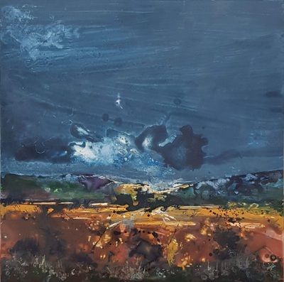 Naomi Rae
Storms Rolling In, Machrie Moor, Isle of Arran
Indian ink on board  30 x 30 cms
£750