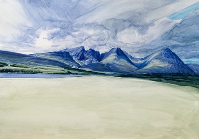 Bla Bheinn, Isle of Skye
oil on board 	81 x 120 cms
£4000  