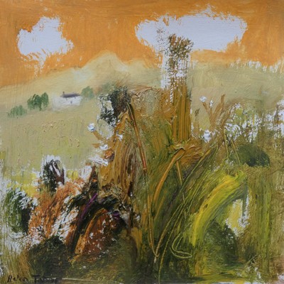 Autumn Hedgerow 
Oil on paper  24 x 24 cms
£395