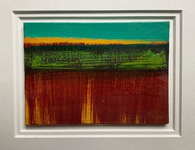 Rowena Comrie
Field
oil on canvas board 13 x 18 cm 
£350 (unframed)