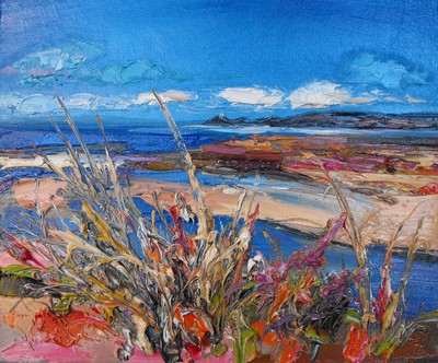 Judith I Bridgland
Grasses by the Shore, the Mumbles                            
Oil  25 x 30 cms                                 
£1350 