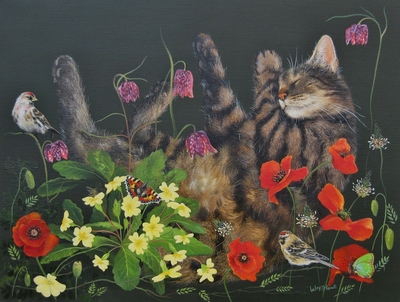 Lesley McLaren
Asleep on a Wildflower Bed
oil on linen 30 x 40 cm 
£750
SOLD