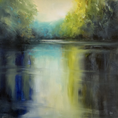 Al Bell
Still Dusk
oil on canvas panel 70 x 70 cm		
£1200
SOLD