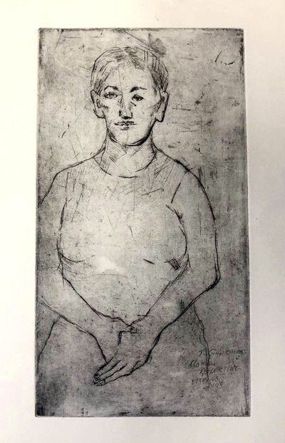 Woman Reflecting
etching 40 x 22 cm
£295 (edition of 1)