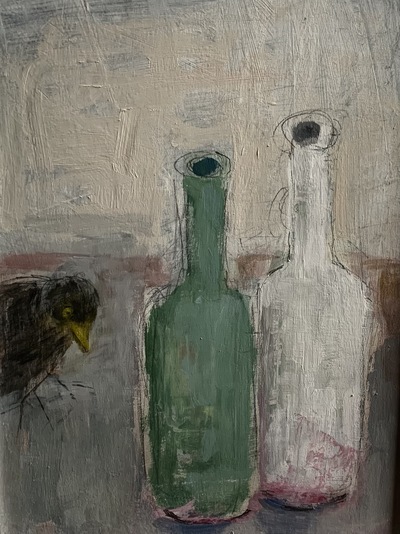 Joyce Gunn Cairns
A Blackbird with a Yellow Bill
Oil  33 x 25 cms
£375