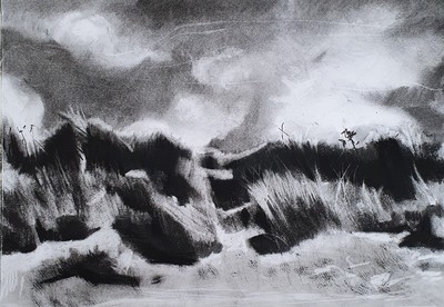 Erinclare Scrutton
Looking Inland
charcoal on paper  27 x 39 cm
£350