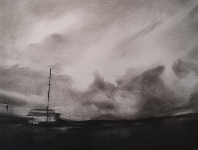 Visiting the Past
Charcoal on Paper 40 x 52 cm
SOLD
