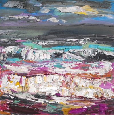Judith I Bridgland
Dark Clouds, Porthminster Beach
oil on linen
60 x 60 cms
£3200