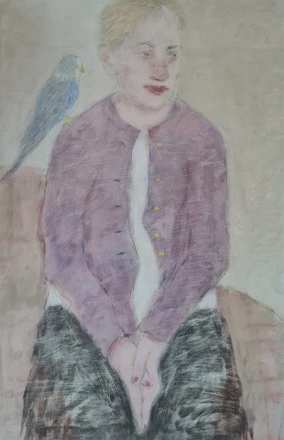 Mary and Tweetie Pie
oil on board 66 x 42 cms
£695