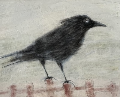 Joyce Gunn Cairns
Crow on Fence
oil  on board 23 x 26 cm
£395