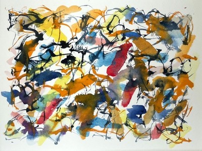 Frank Gallacher
Fragmentation 3
watercolour  26 x 32 cm 
£400