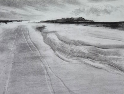 Towards the Shore II - South Uist
charcoal on paper 37 x 49 cm
£420
