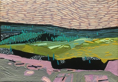 Carol Dewart RSW PAI
Landscape, Cardross
Acrylic 13 x 18 cms
£250