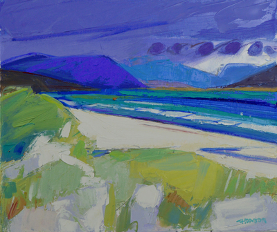 Marion Thomson
East Beach, Berneray
oil on canvas  30 x 35 cm
£950