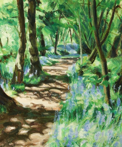 Katherine Cowtan
Inchmahome Bluebells 1
Oil on board  28 x 23 cms
£350