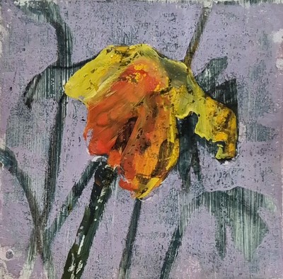 Spring Fever IV
mixed media on paper 20 x 20 cm 
£220