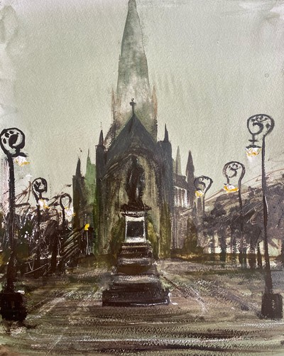 Scott Macdonald
Glasgow Cathedral
watercolour 35 x 45 cm
£595