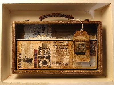 Ian Ritchie RSW
Lewis Girls: Suitcase of Dreams
3D Box Construction 34 x 46 cm 
£1500