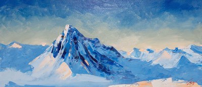 Glen Coe from M Gearg
oil on canvas  28 x 56 cm
£950