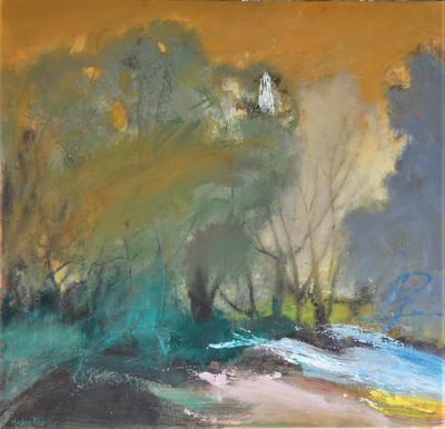 Trees by the Burn
Oil on board  76 x 81 cms
£3300
