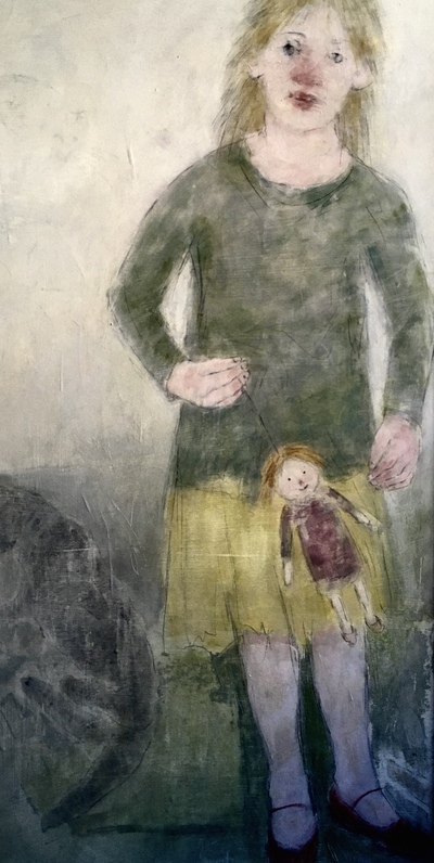Joyce Gunn Cairns
Girl with Puppet
Oil on board  102 x 56 cms
£1150