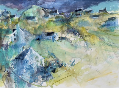 The Lady Artists Home (From the Katy Morag Stories) Lewis 
watercolour, ink and pastel 56 x 74 cm
£1500