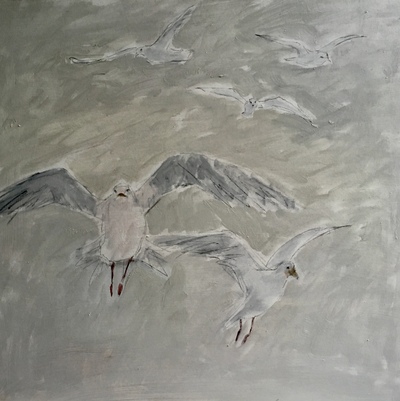 Joyce Gunn Cairns
Gulls
Oil  60 x 60 cms
£550