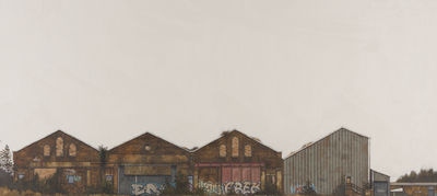 Cate Inglis
Railway Sheds II
Oil  90 x 40 cms
SOLD